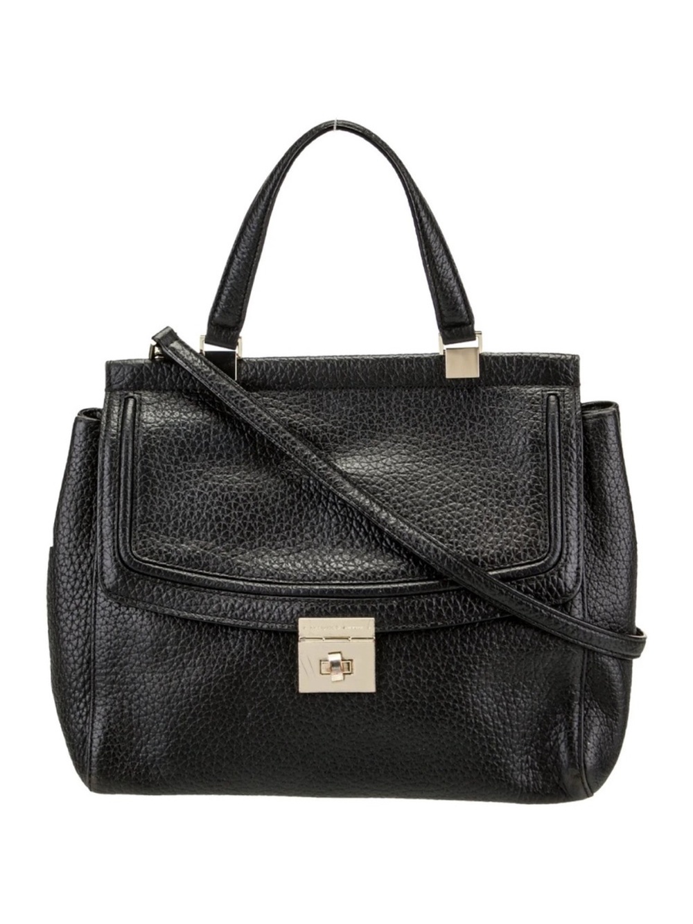 Kate Spade Tallulah Everett Way Leather Shoulder Minimalist Handbag Purse Black - Picture 3 of 9